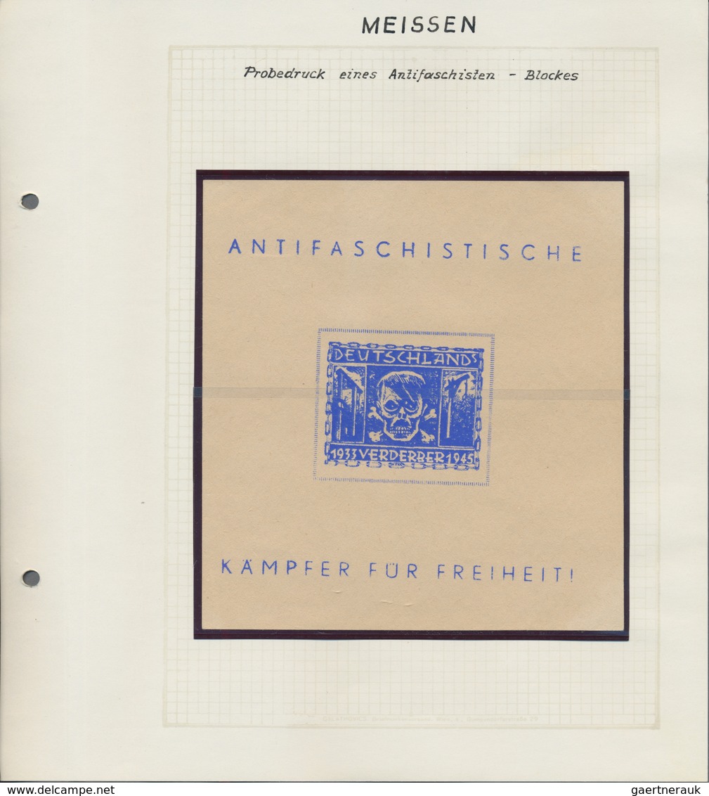 Deutsche Lokalausgaben Ab 1945: Meissen, Sammlung Mit Postfrischen Ausgaben ( Zum Teil Auch Geprüft - Autres & Non Classés