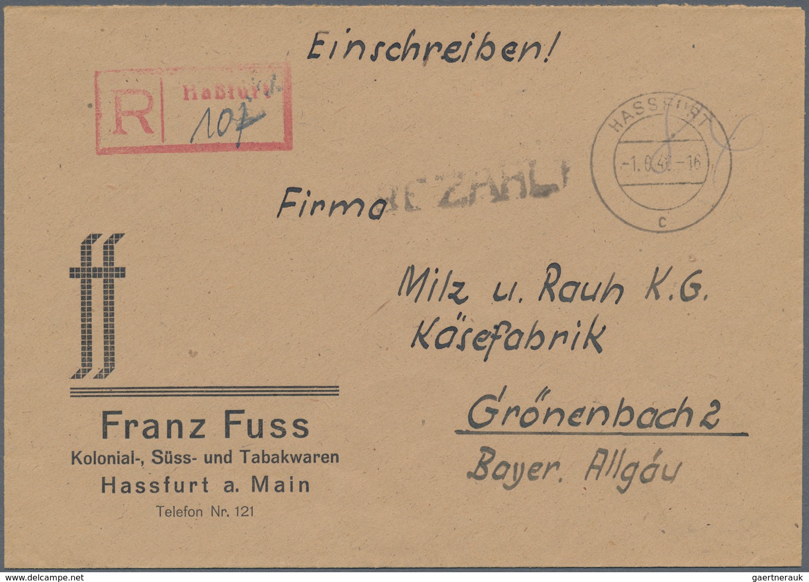 Alliierte Besetzung - Gebühr Bezahlt: 1945/1948, Franken Plz 13a, Saubere Partie Von Ca. 153 Gebühr - Other & Unclassified