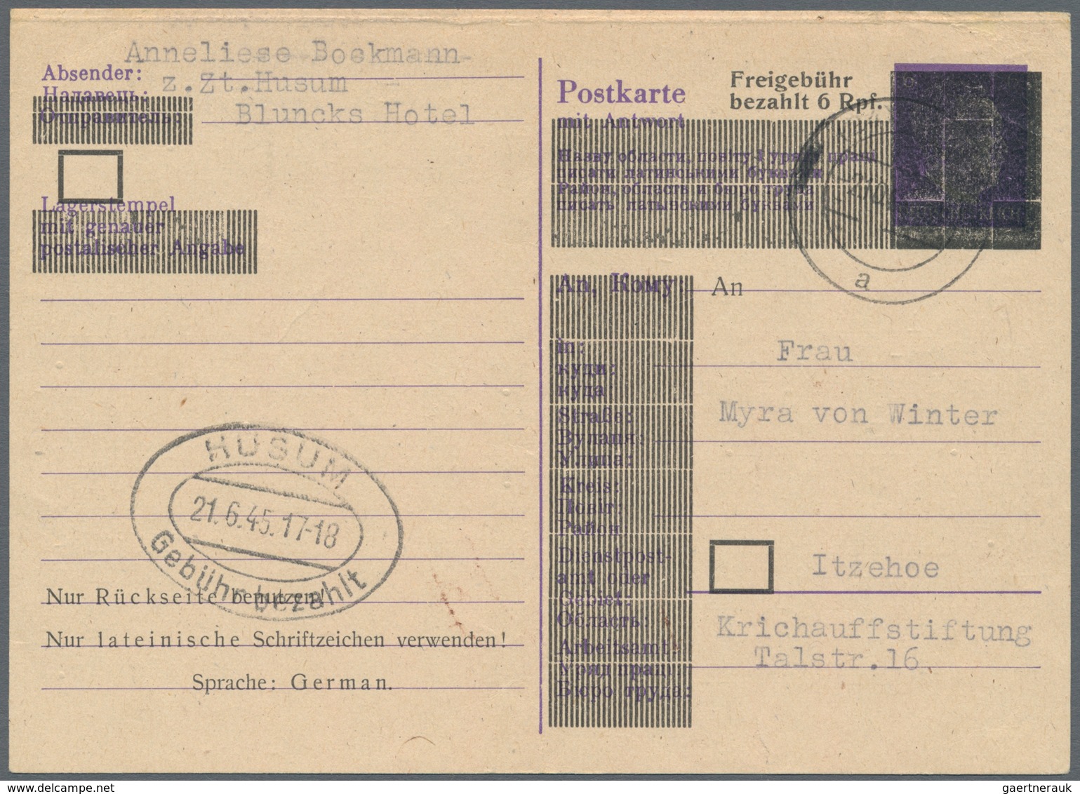 Alliierte Besetzung - Notausgaben: 1945/1946. Interessante Sammlung Von 66 Nur Verschiedenen Not-Gan - Autres & Non Classés