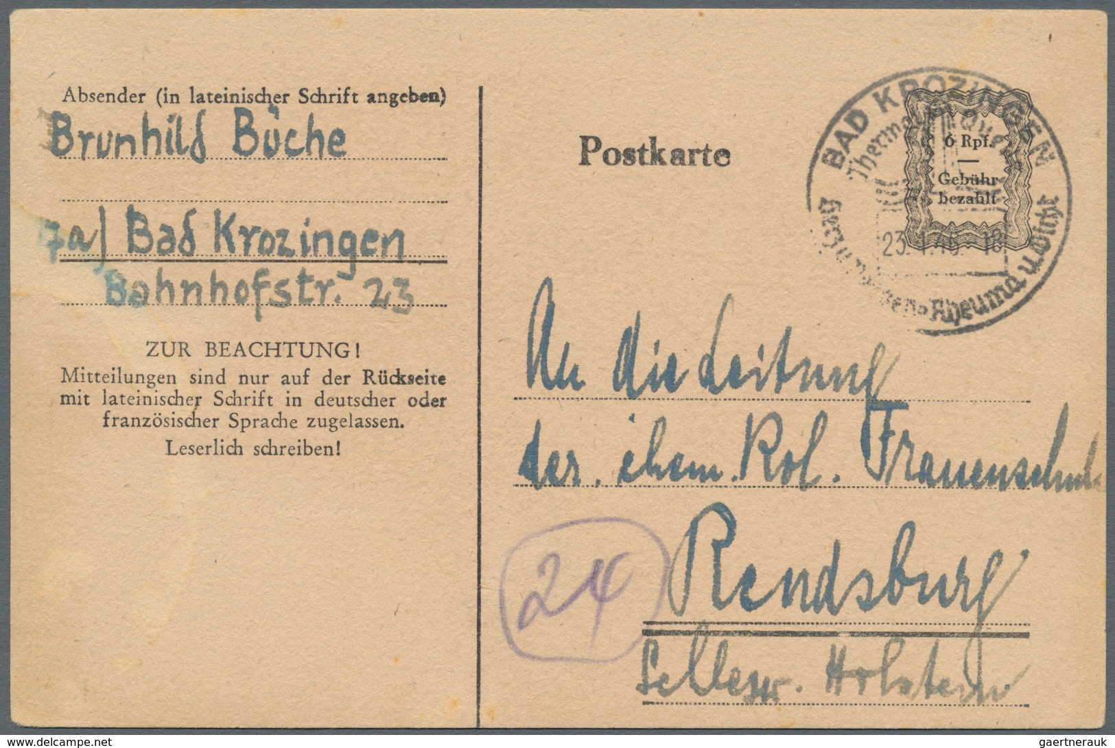 Alliierte Besetzung - Notausgaben: 1945/1946. Interessante Sammlung Von 66 Nur Verschiedenen Not-Gan - Other & Unclassified