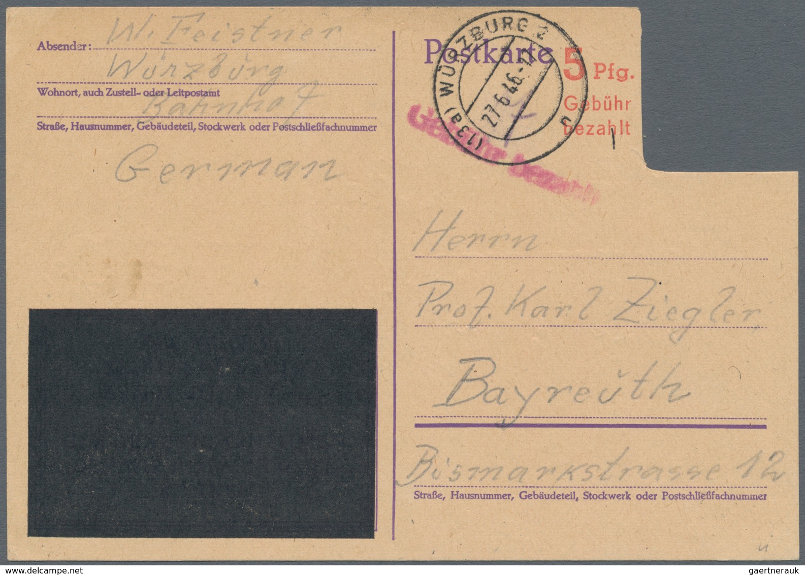 Alliierte Besetzung - Notausgaben: 1945/1946. Interessante Sammlung Von 66 Nur Verschiedenen Not-Gan - Other & Unclassified