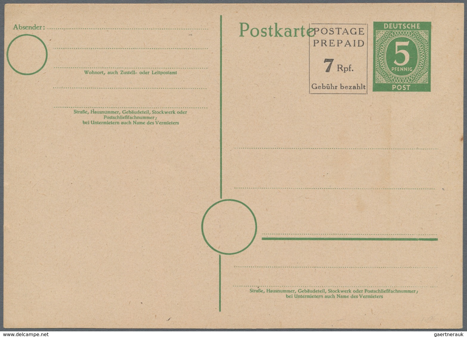 Alliierte Besetzung - Notausgaben: 1945/1946. Interessante Sammlung Von 66 Nur Verschiedenen Not-Gan - Autres & Non Classés