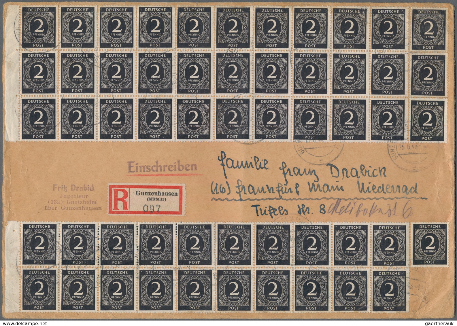 Alliierte Besetzung - Gemeinschaftsausgaben: 1946/1948, Interessante Sammlung Mit Ca.75 Belegen, Dab - Other & Unclassified