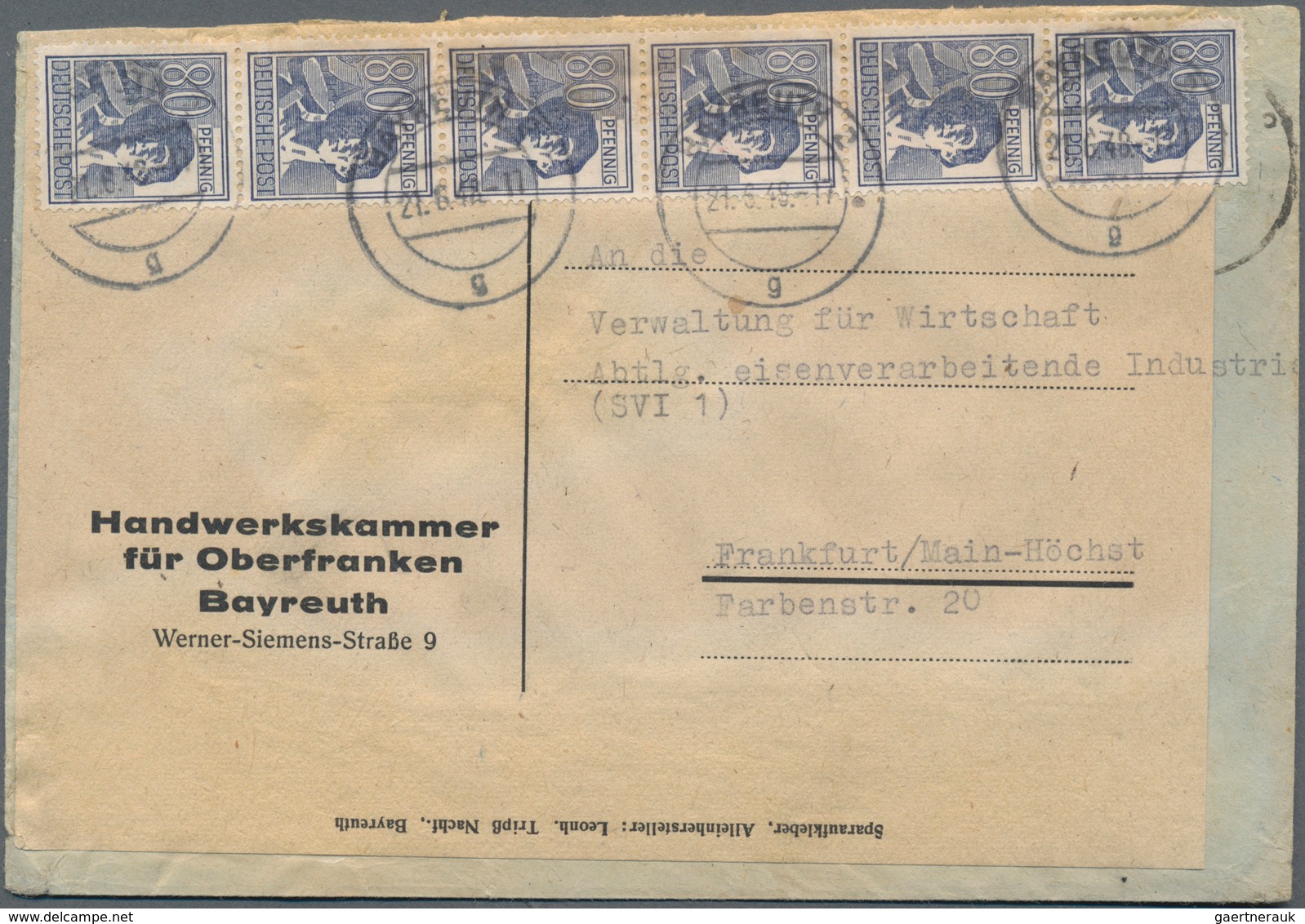 Alliierte Besetzung - Gemeinschaftsausgaben: 1946/1948, Vielseitige Sammlung Von Ca. 120 Briefen Und - Autres & Non Classés