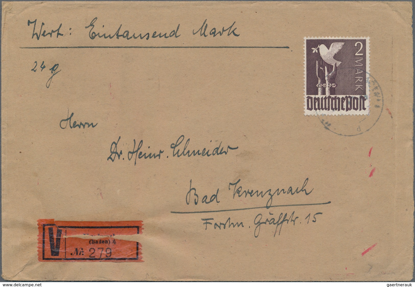 Alliierte Besetzung - Gemeinschaftsausgaben: 1947/1948, Partie Von 50 Briefen Und Karten Mit Frankat - Other & Unclassified