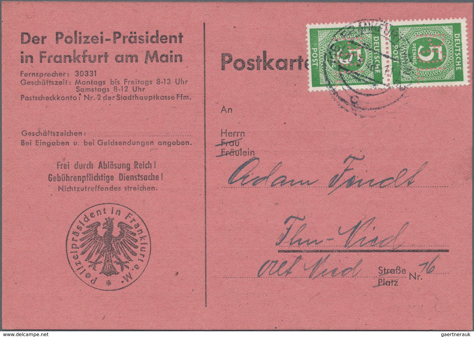 Alliierte Besetzung - Gemeinschaftsausgaben: 1947/1948, Partie Von 50 Briefen Und Karten Mit Frankat - Other & Unclassified