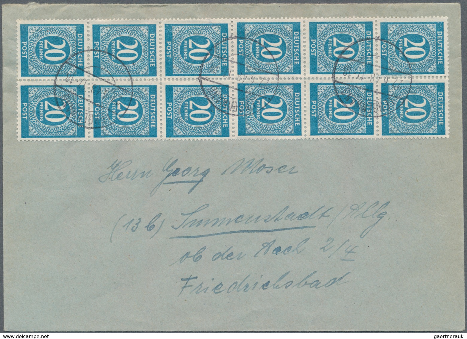 Alliierte Besetzung - Gemeinschaftsausgaben: 1948, Währungsreform-Spezialsammlung Von Ca. 55 Belegen - Autres & Non Classés