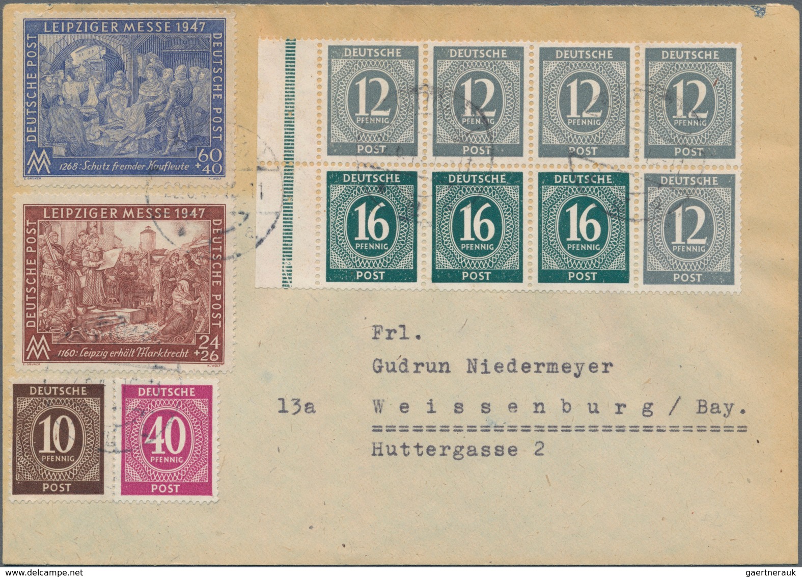 Alliierte Besetzung - Gemeinschaftsausgaben: 1948, Währungsreform-Spezialsammlung von ca. 55 Belegen