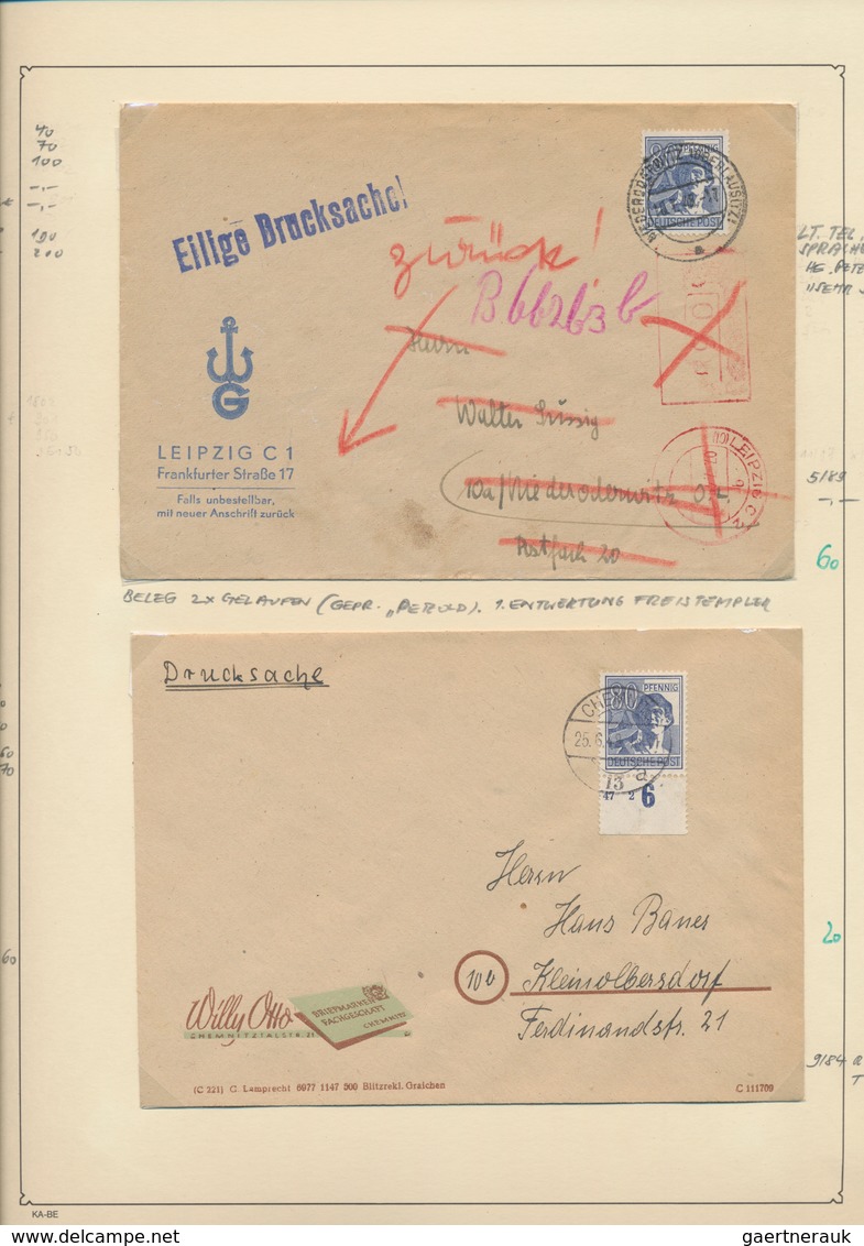 Alliierte Besetzung - Gemeinschaftsausgaben: 1948, Währungsreform-Spezialsammlung Von Ca. 80 Belegen - Other & Unclassified