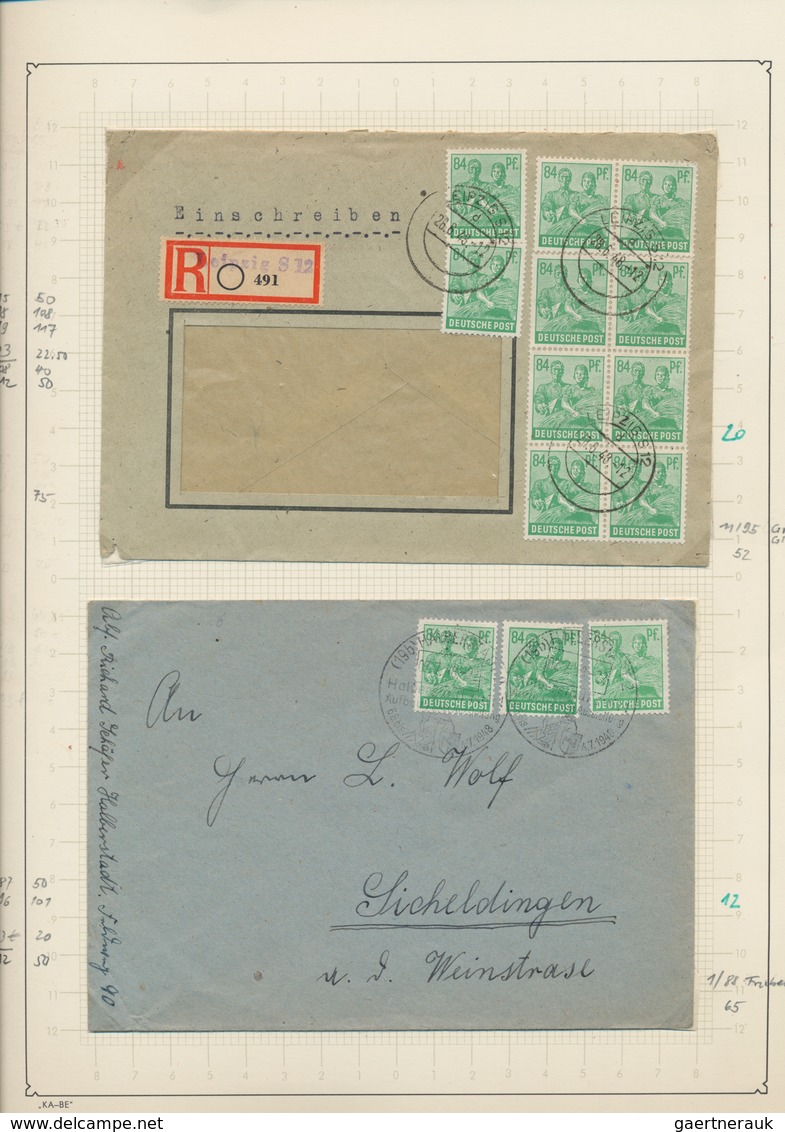 Alliierte Besetzung - Gemeinschaftsausgaben: 1948, Währungsreform-Spezialsammlung Von Ca. 80 Belegen - Autres & Non Classés