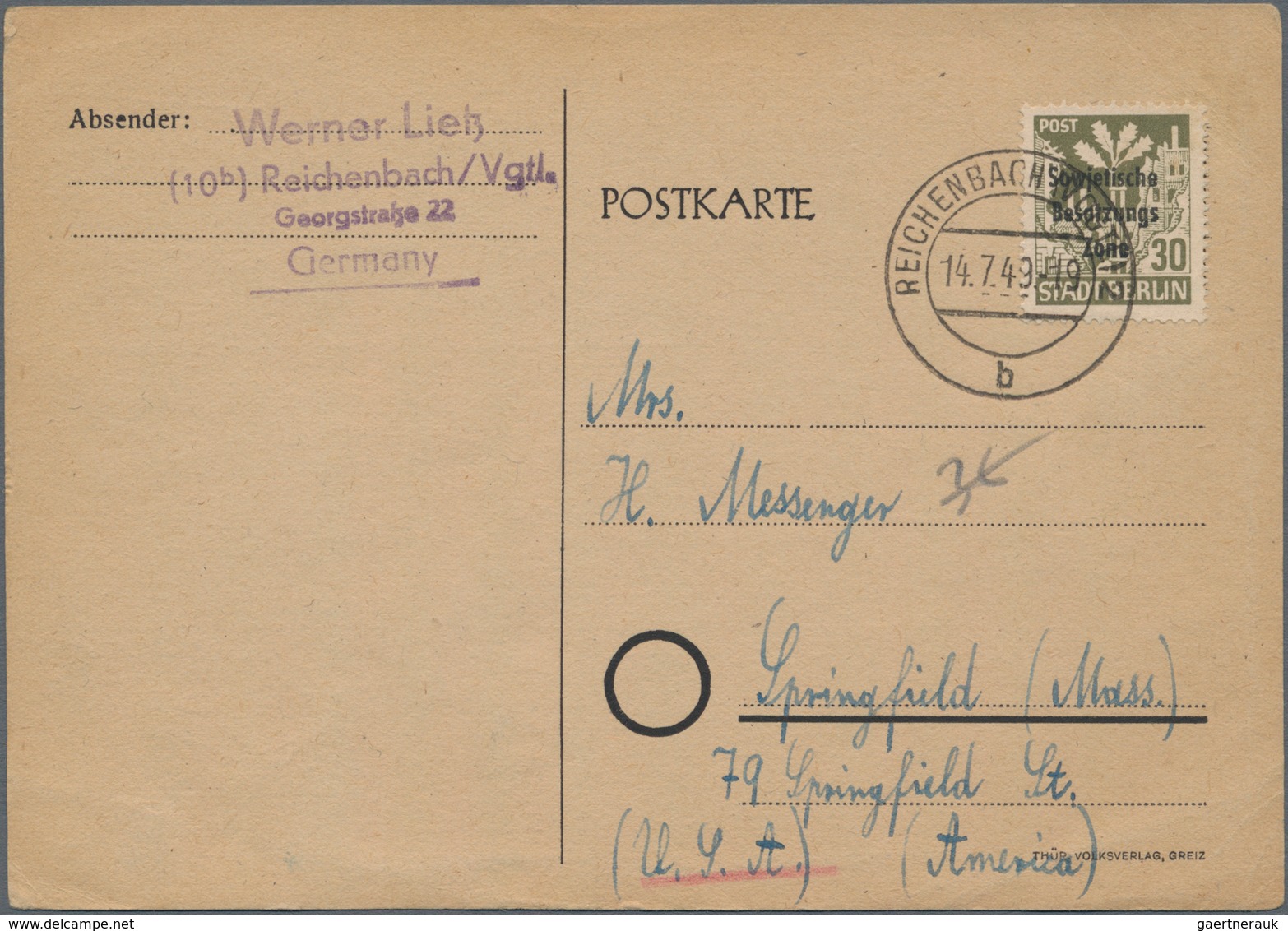 Sowjetische Zone Und DDR: 1945 Ab, Reichhaltige Sammlung Mit über 300 Belegen Im Ringbinder, Dabei M - Collections