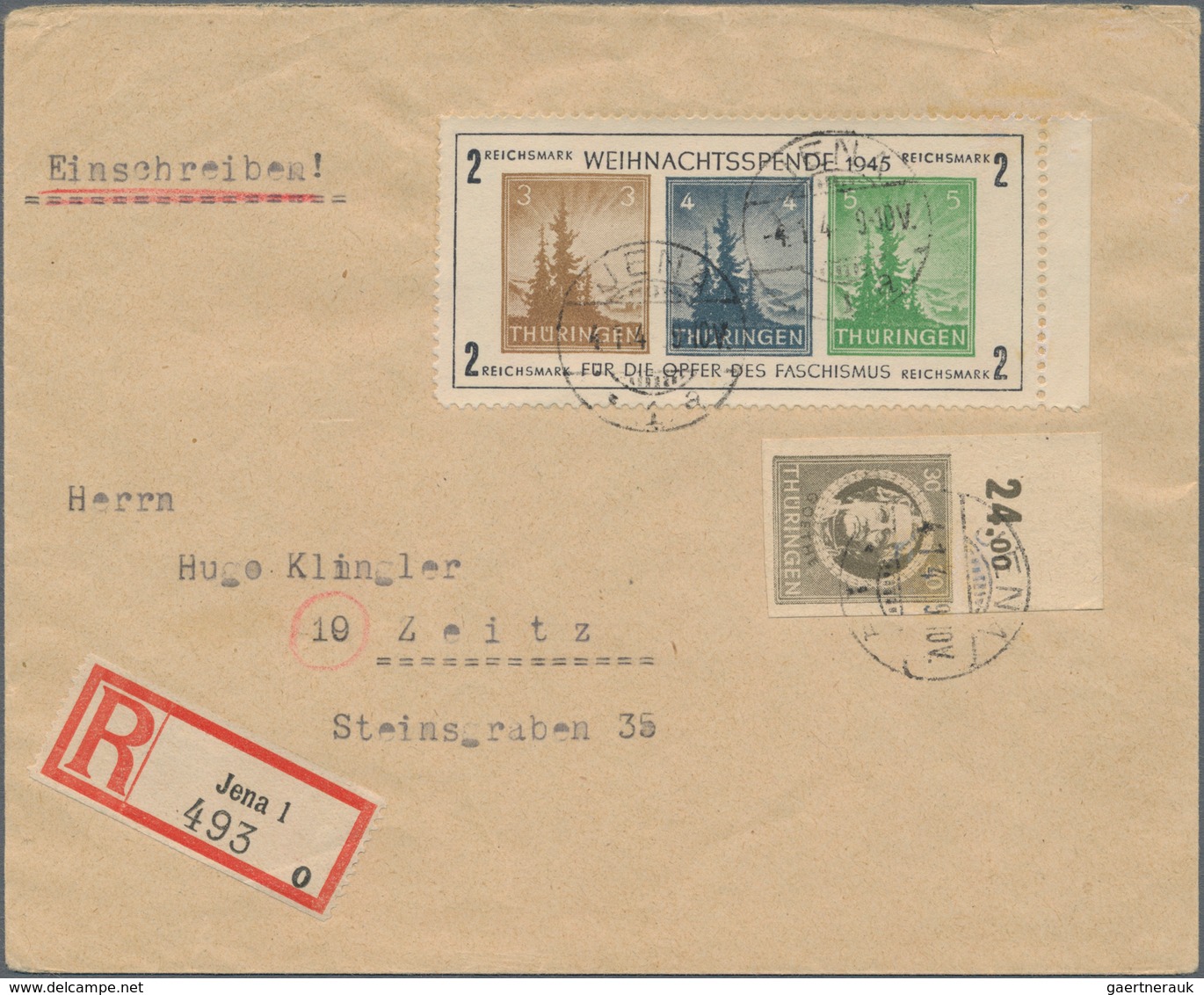 Sowjetische Zone Und DDR: 1945 Ab, Reichhaltige Sammlung Mit über 300 Belegen Im Ringbinder, Dabei M - Collections