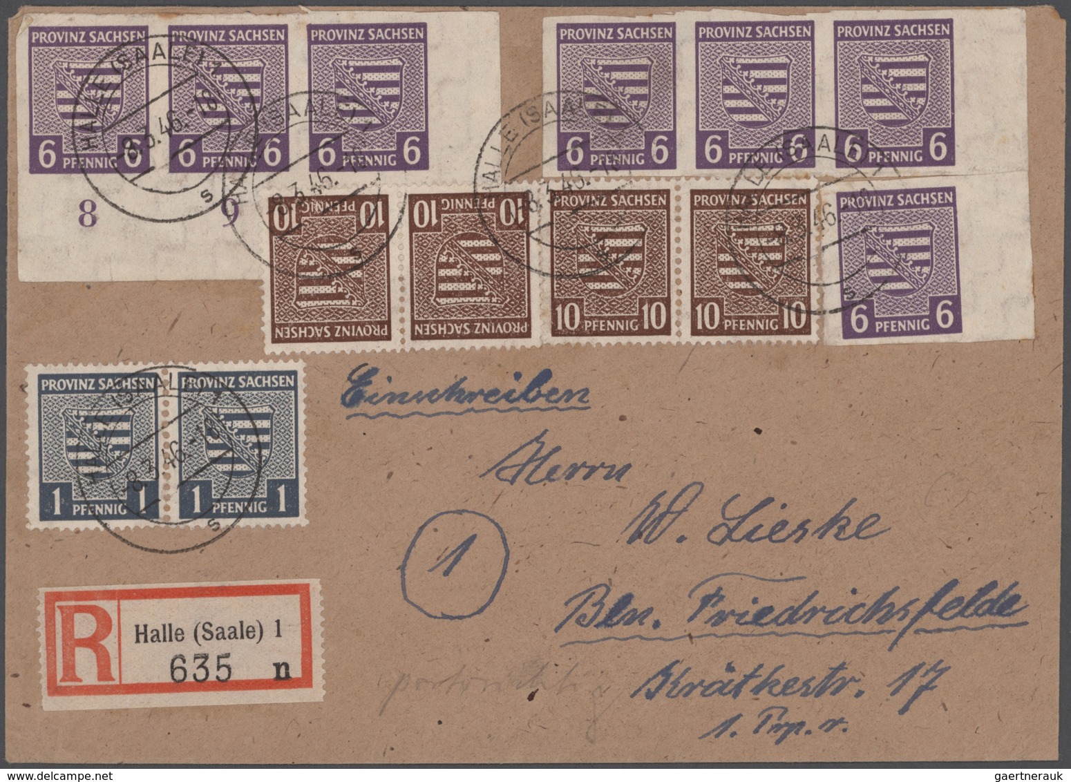 Sowjetische Zone Und DDR: 1945/1955, Gehaltvoller Posten Von über 600 Belegen Und Ganzsachen Mit Lok - Collections