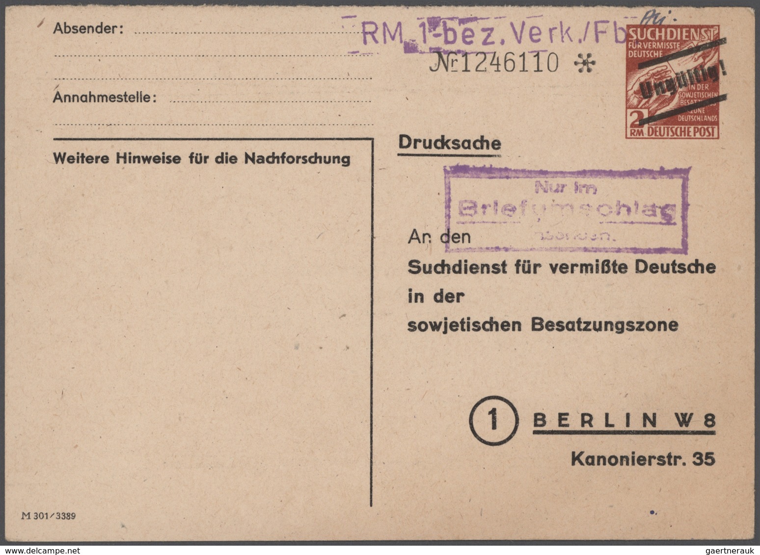 Sowjetische Zone und DDR: 1945/1968, schöner Posten von 30 Belegen Alliierte Besetzung Berlin/Brande