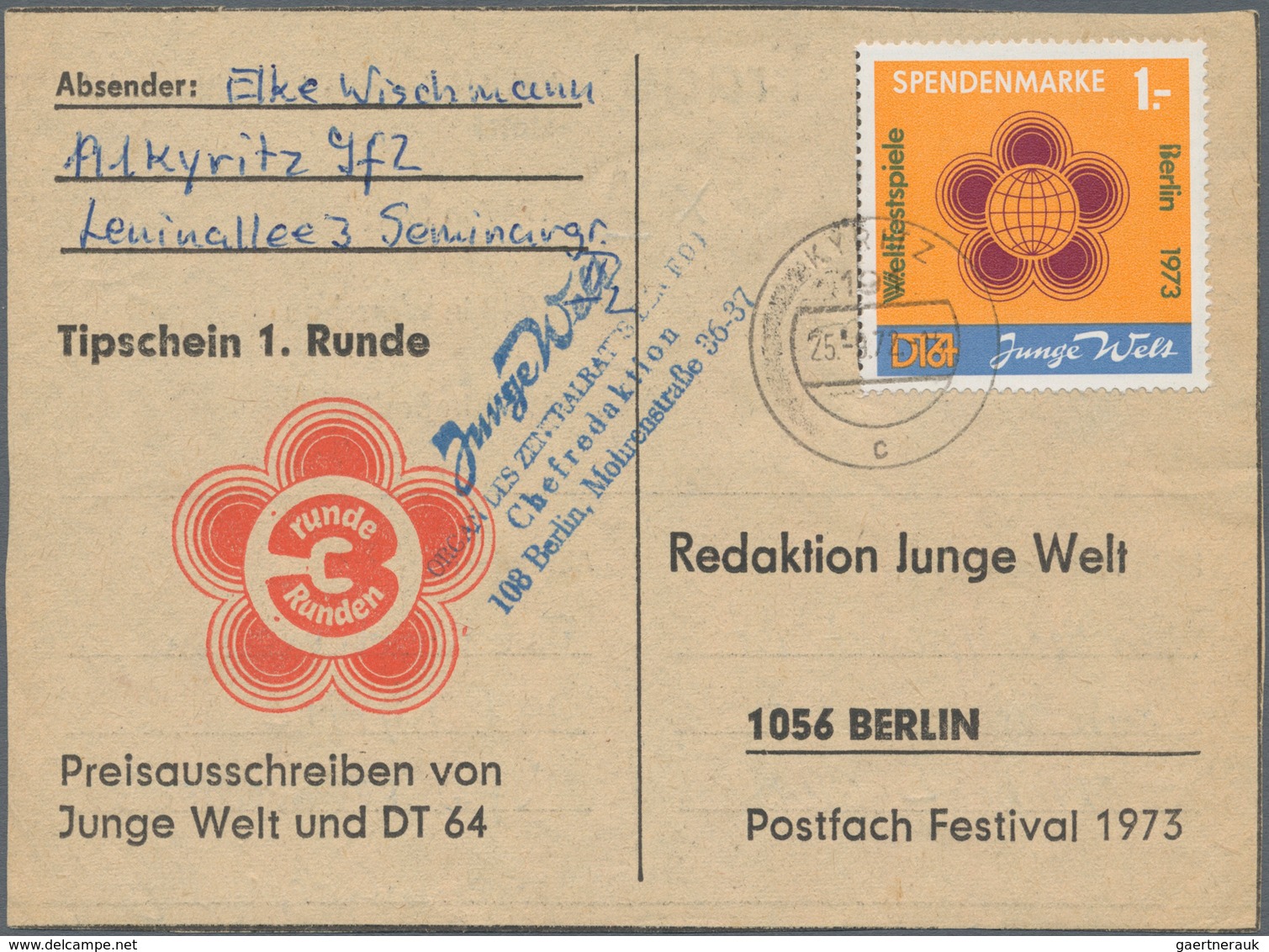 Sowjetische Zone und DDR: 1945/1990, vielseitige Partie von ca. 560 Briefen und Karten, dabei etlich