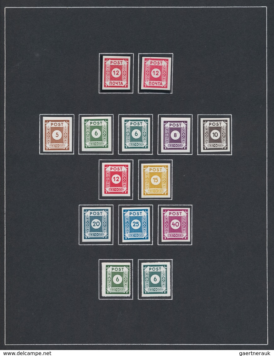 Sowjetische Zone: 1945/1949, Saubere Ungebrauchte/postfrische Sammlung Auf Selbstgestalteten Albenbl - Otros & Sin Clasificación