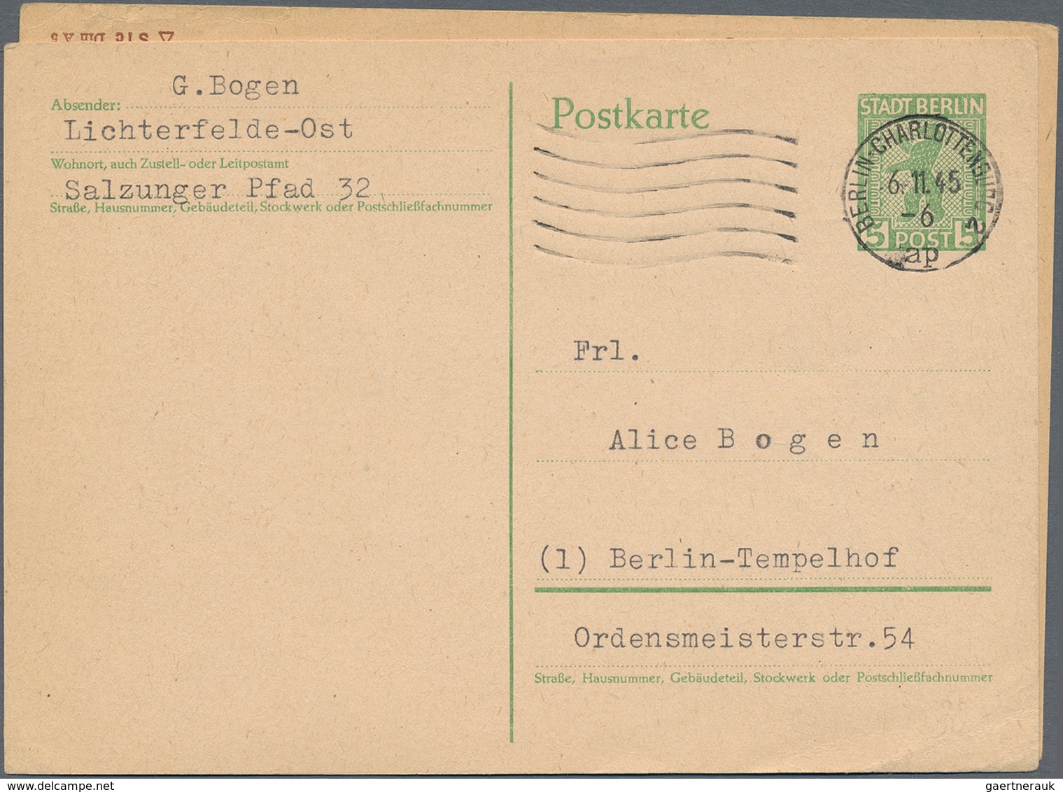 Sowjetische Zone - Berlin Und Brandenburg: 1945/1946, Sammlung Von Ca. 115 Briefen/Karten/gebrauchte - Autres & Non Classés