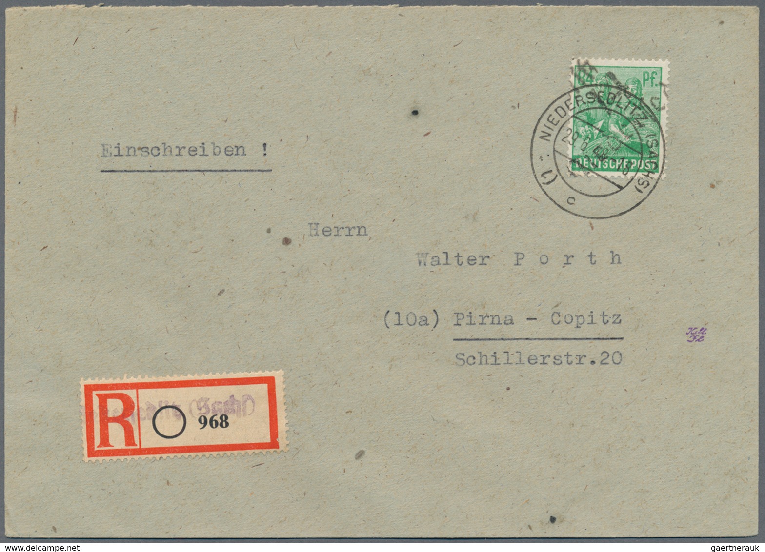 Sowjetische Zone - Bezirkshandstempel - II - Bez. 14 (Dresden): 1948, Partie Von 45 Bedarfsbriefen/- - Other & Unclassified