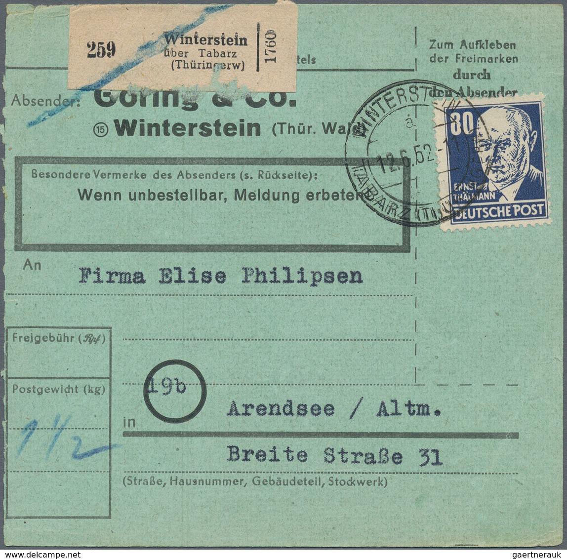 Sowjetische Zone - Allgemeine Ausgaben: 1948/1952, Sammlung von ca. 243 Briefen/Karten/gebrauchten G