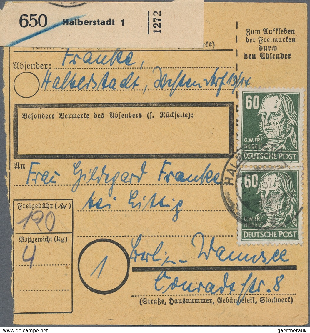 Sowjetische Zone - Allgemeine Ausgaben: 1948/1952, Sammlung von ca. 243 Briefen/Karten/gebrauchten G