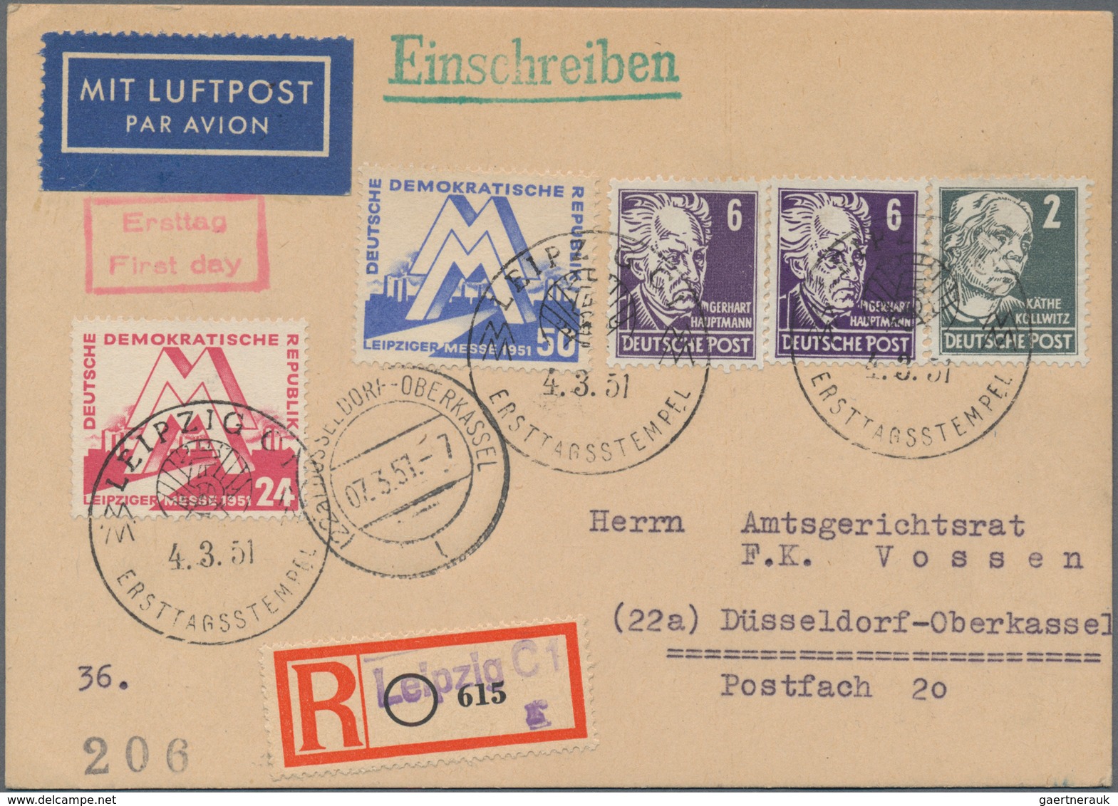 DDR: 1936/86, Kleines Album Mit Ca. 40 Briefen, Karten, Ansichtskarten Und Ganzsachen, Alle Belege M - Collections