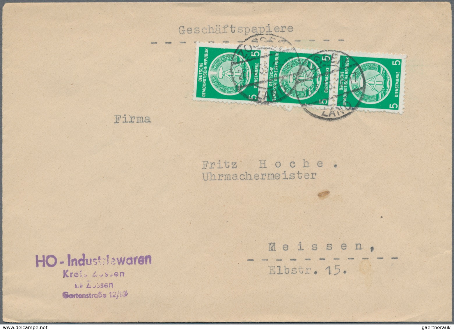DDR: 1945/90 Bestand Von Ca. 350 Briefen, Karten, Ganzsachen Und Aerogrammen, Dabei Luftpost, Gute F - Collections
