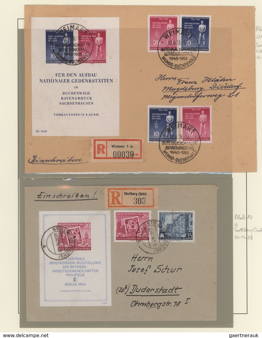 DDR: 1949/1958, Postfrische Qualitäts-Sammlung Auf Schaubek-Blättern, Nicht Ganz Komplett, Aber Auge - Sammlungen