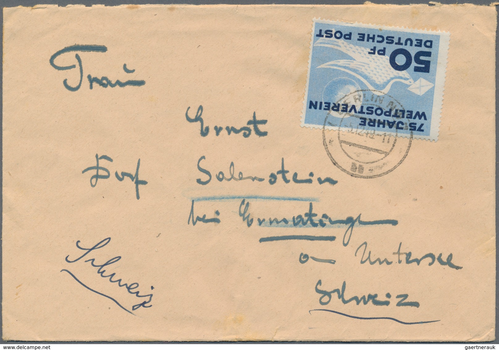 DDR: 1949/1990, Ca. 820 Briefe Und Ganzsachen, Dabei Frühe Auslandspost, Privatganzsachen, Interessa - Collections