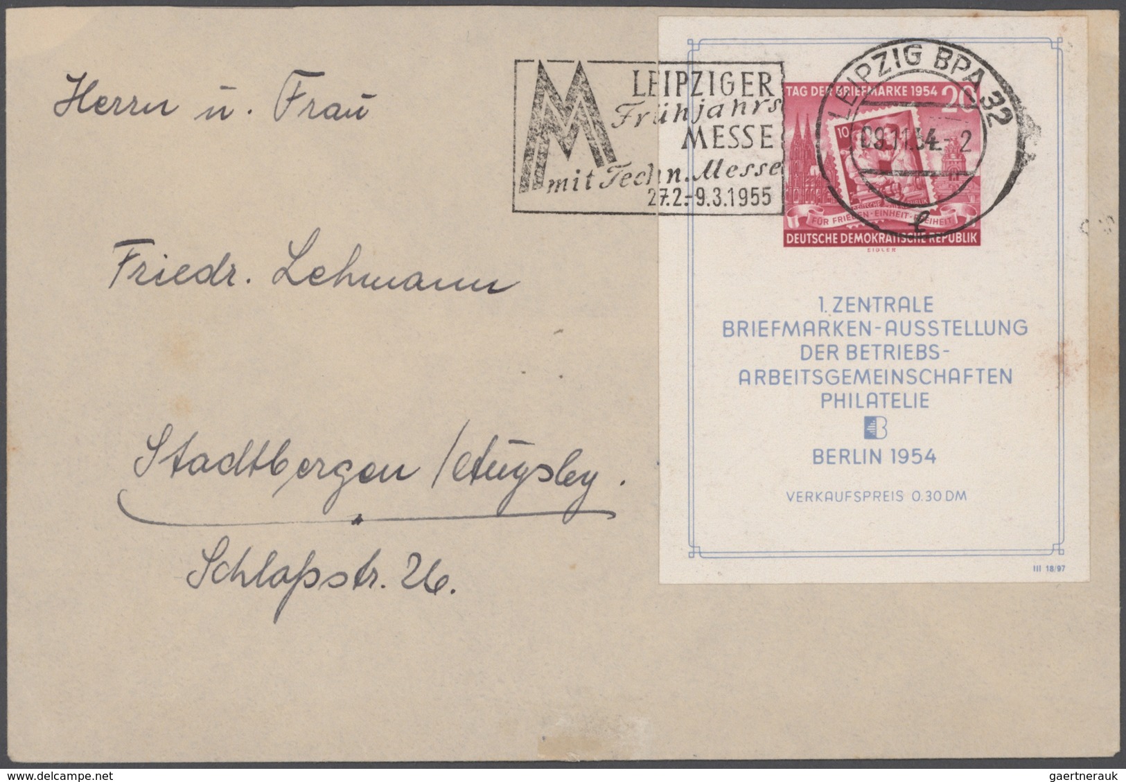DDR: 1949/1990, Umfangreicher Bestand Von Ca. 3000 Gelaufenen Briefen Und Karten Sowohl Mit Dauer- A - Collections