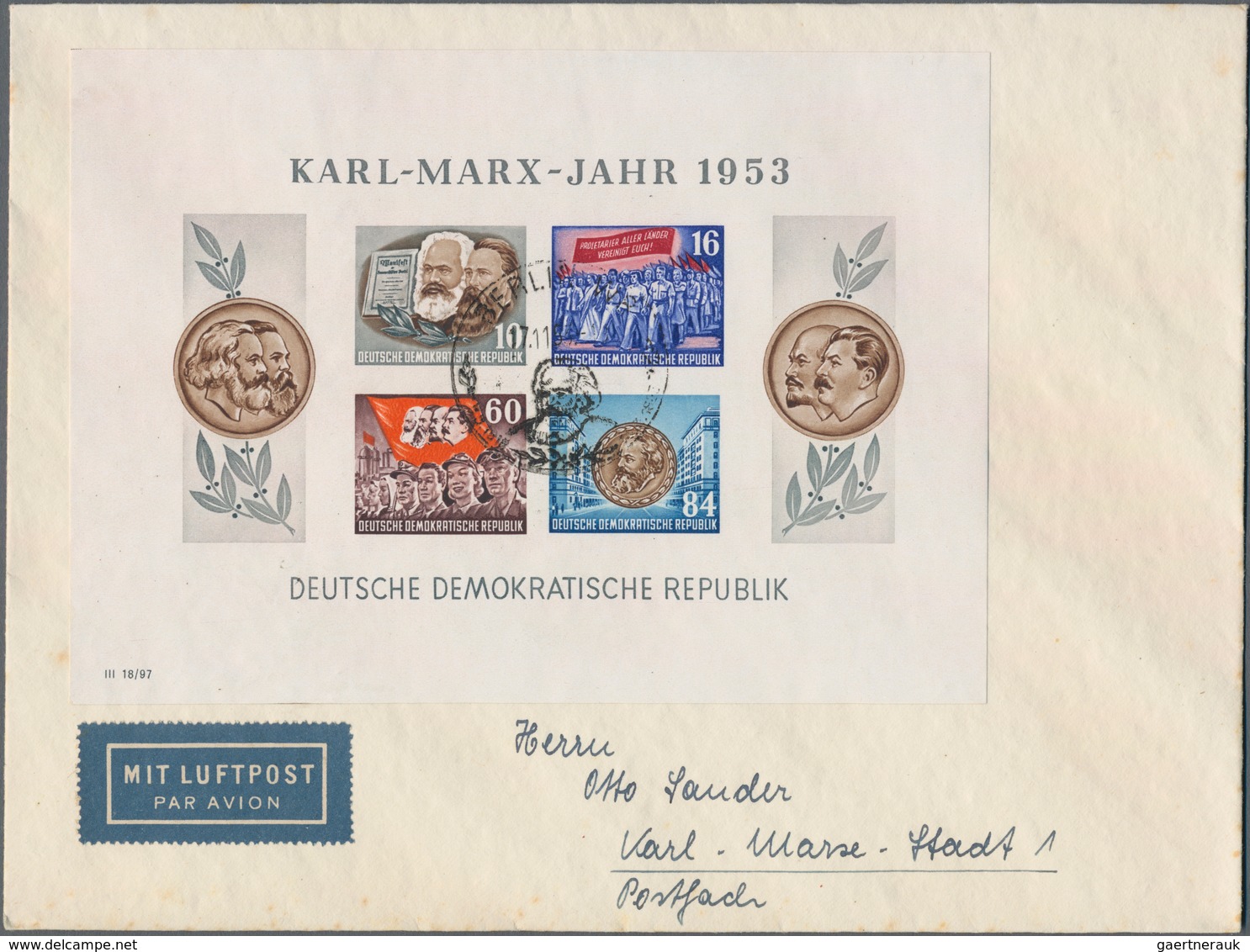 DDR: 1950/1954, Saubere Partie Von Verschiedenen 49 Belegen, Meist FDCs, Dabei Debria-Block Auf R-Br - Sammlungen