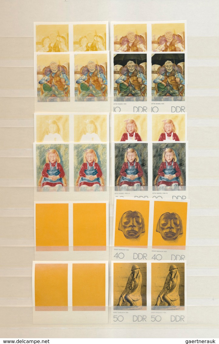 DDR: 1967/1974, Prachtsammlung Mit Ca. 640 Verschiedenen Ungezähnten PHASENDRUCK-PAAREN (waagr. Oder - Collections