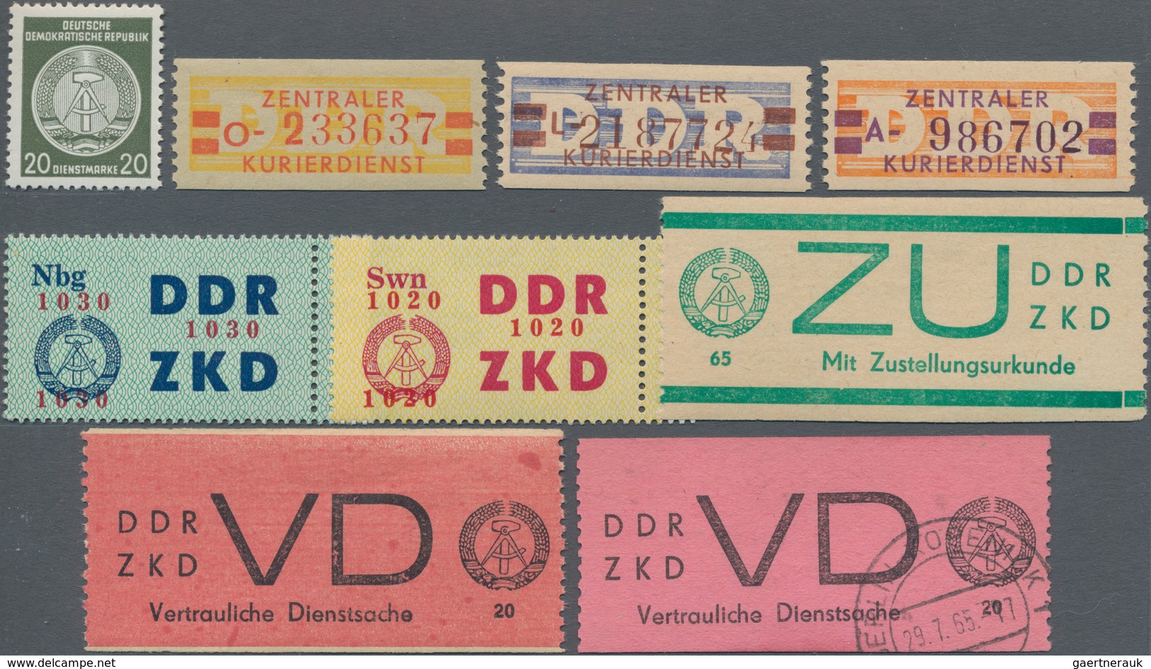 DDR - Dienstmarken: 1954/1983, Gehaltvolle Sammlung Mit Vielen Besseren Ausgaben Auf Albumblättern, - Autres & Non Classés
