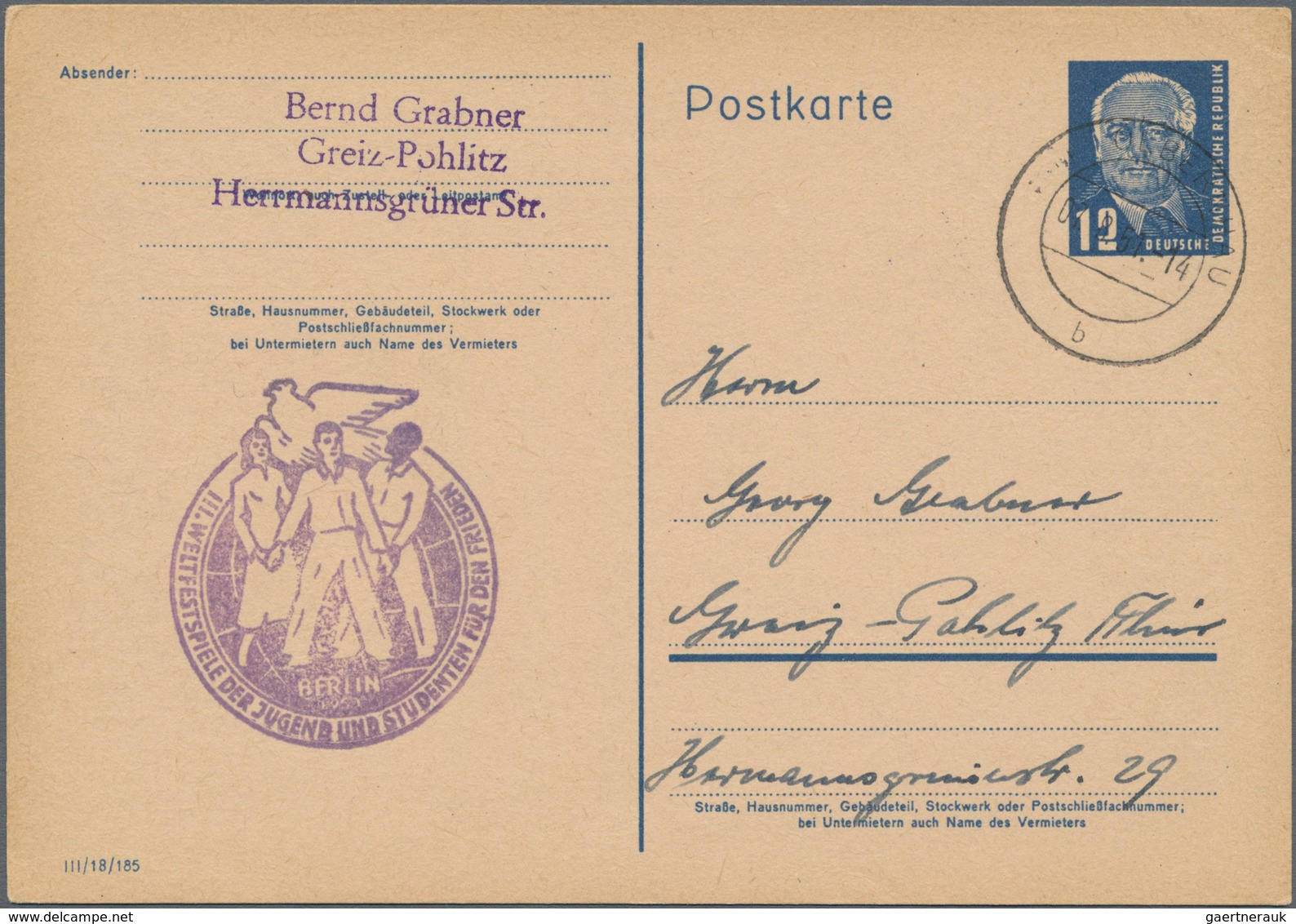 DDR - Ganzsachen: 1949/1991, Vielseitiger Bestand Von über 630 Ganzsachen Mit Karten, Antwortkarten - Other & Unclassified
