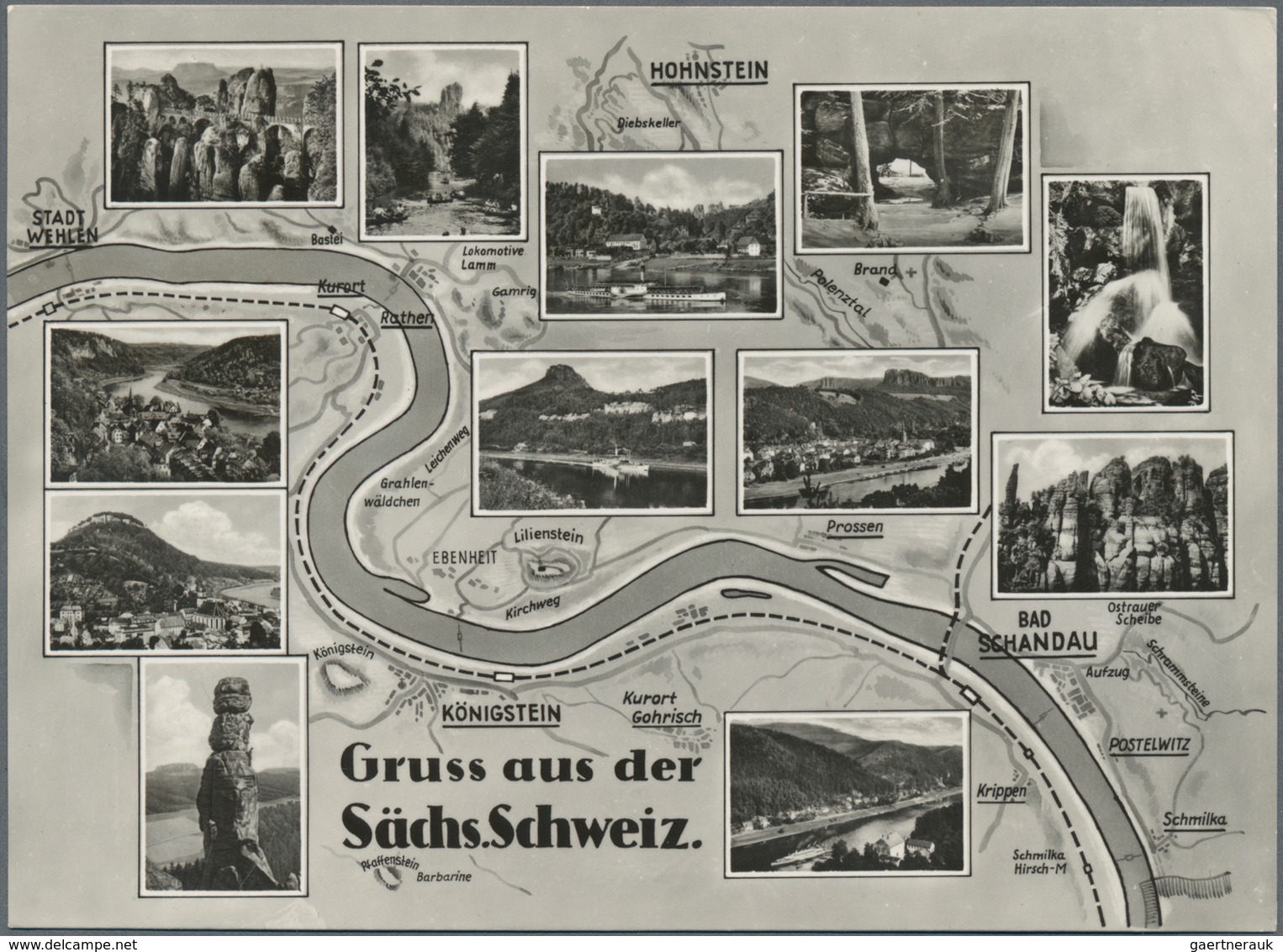 DDR - Ganzsachen: 1961, Sechs Verschiedene Ungebrauchte Ganzsachenfotokarten Mit Ansichten Der Sächs - Other & Unclassified