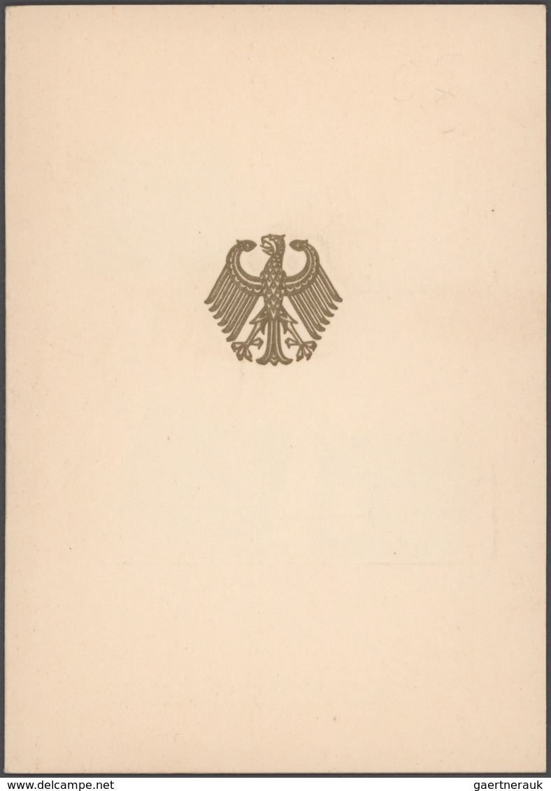 Bundesrepublik Und Berlin: MINISTERKARTEN: 1954/2009 Ca., Prominenter Sammlungsbestand Mit Tausenden - Collections