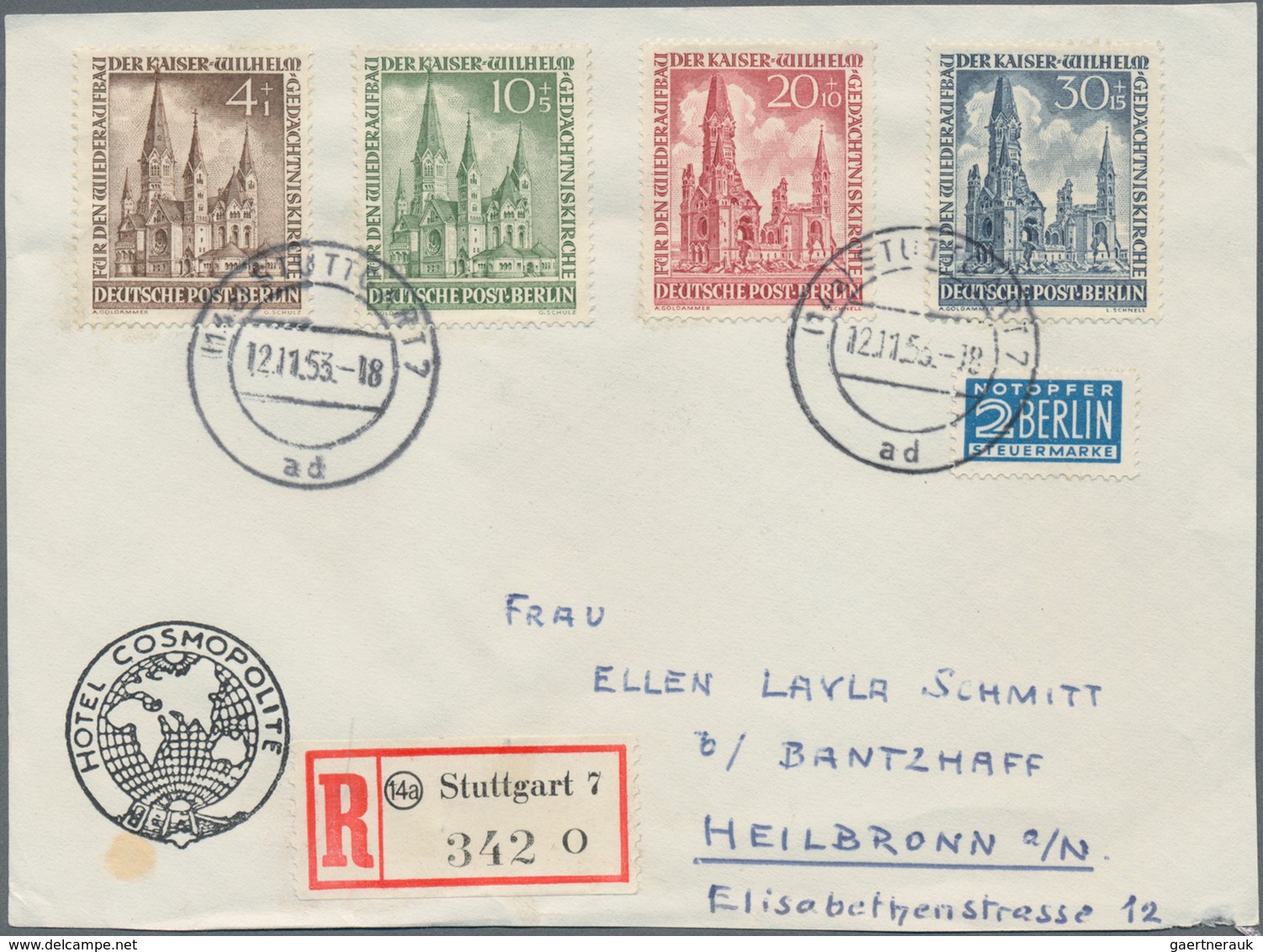 Berlin: 1850/1992 (ca.), fast nur bis 1955, vielseitige Partie von ca. 155 Belegen, dabei Dt.Reich-V