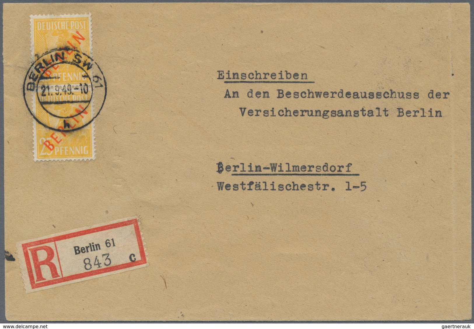 Berlin: 1945/1990, umfassende Sammlung von ca. 1.420 Briefen und Karten ab einigen Vorläufern bis hi