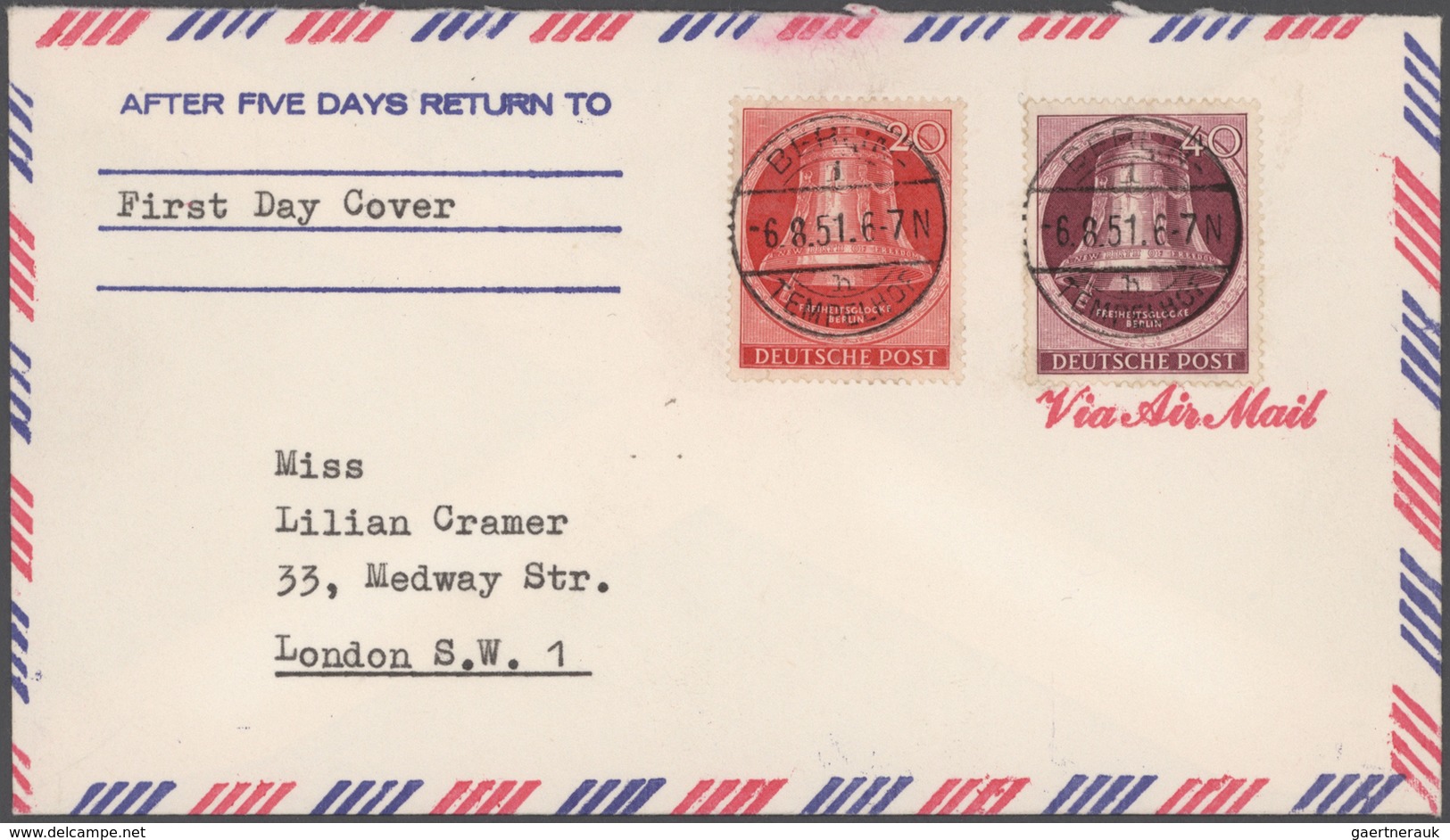 Berlin: 1948/1966, Schöner Posten Von 23 Einzel-, Mehrfach- Und Mischfrankaturen, Beginnend Mit Zwei - Unused Stamps
