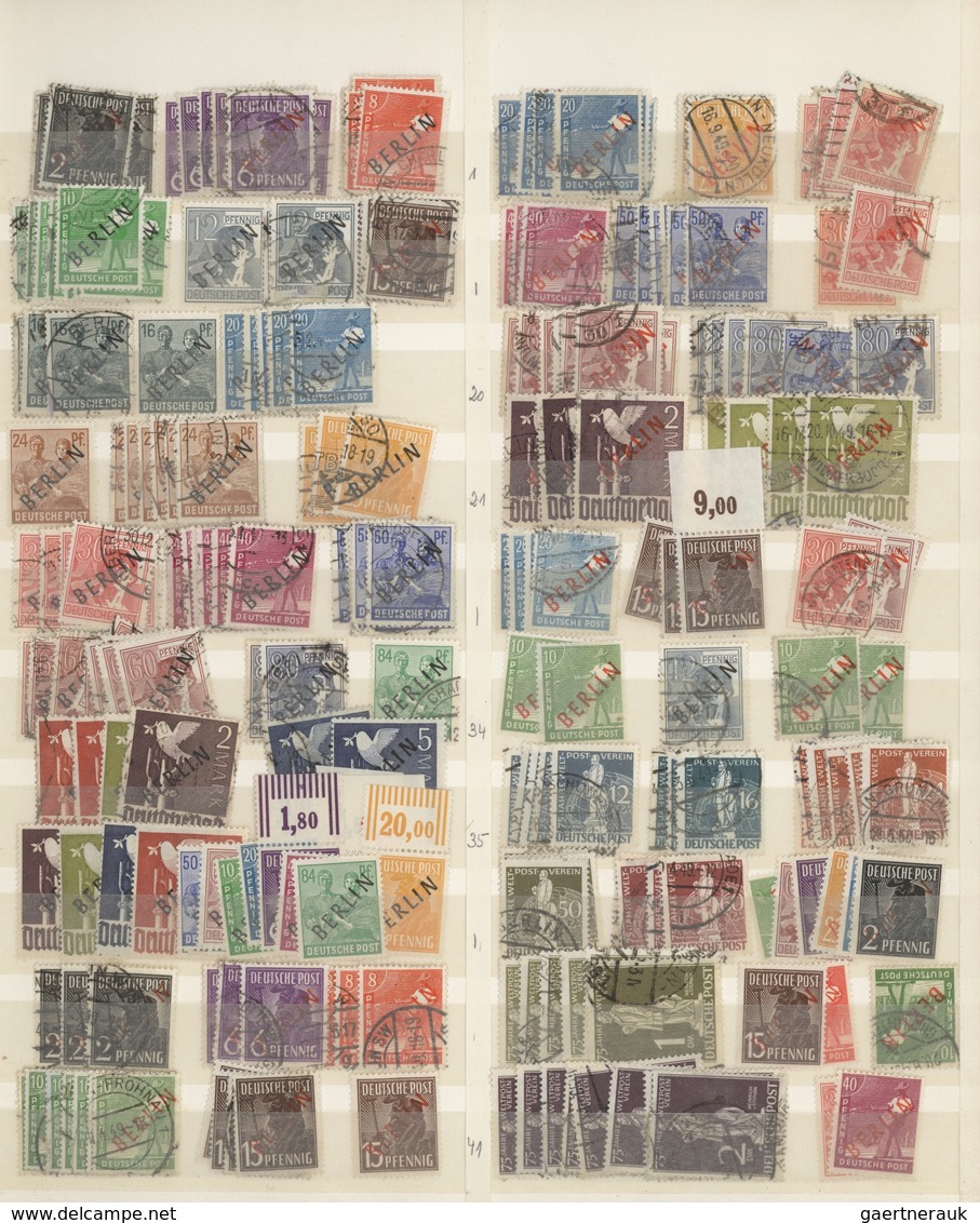 Berlin: 1948/1969, Reichhaltiger Lagerbestand In Beiden Erhaltungen, Dicht Gesteckt Im Album, Dabei - Unused Stamps