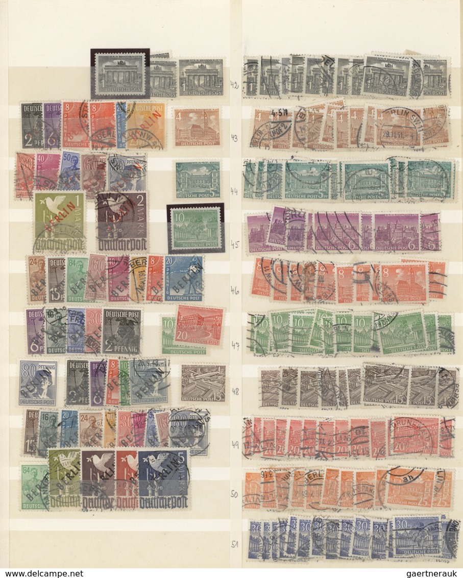 Berlin: 1948/1969, Reichhaltiger Lagerbestand In Beiden Erhaltungen, Dicht Gesteckt Im Album, Dabei - Unused Stamps