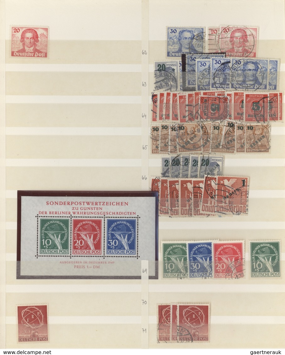 Berlin: 1948/1969, Reichhaltiger Lagerbestand In Beiden Erhaltungen, Dicht Gesteckt Im Album, Dabei - Unused Stamps