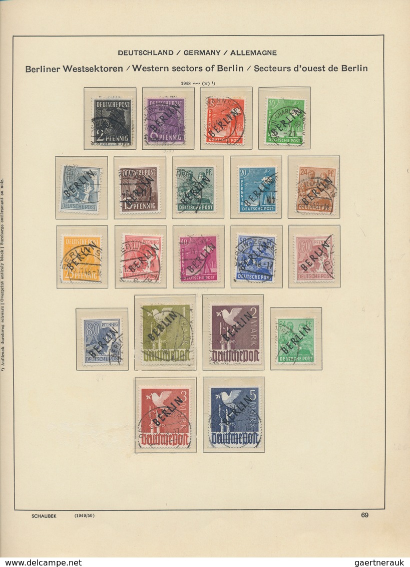 Berlin: 1948/1981, In Den Hauptnummern Komplette Gestempelte Sammlung Im Schaubek-Vordruckalbum, Dab - Unused Stamps