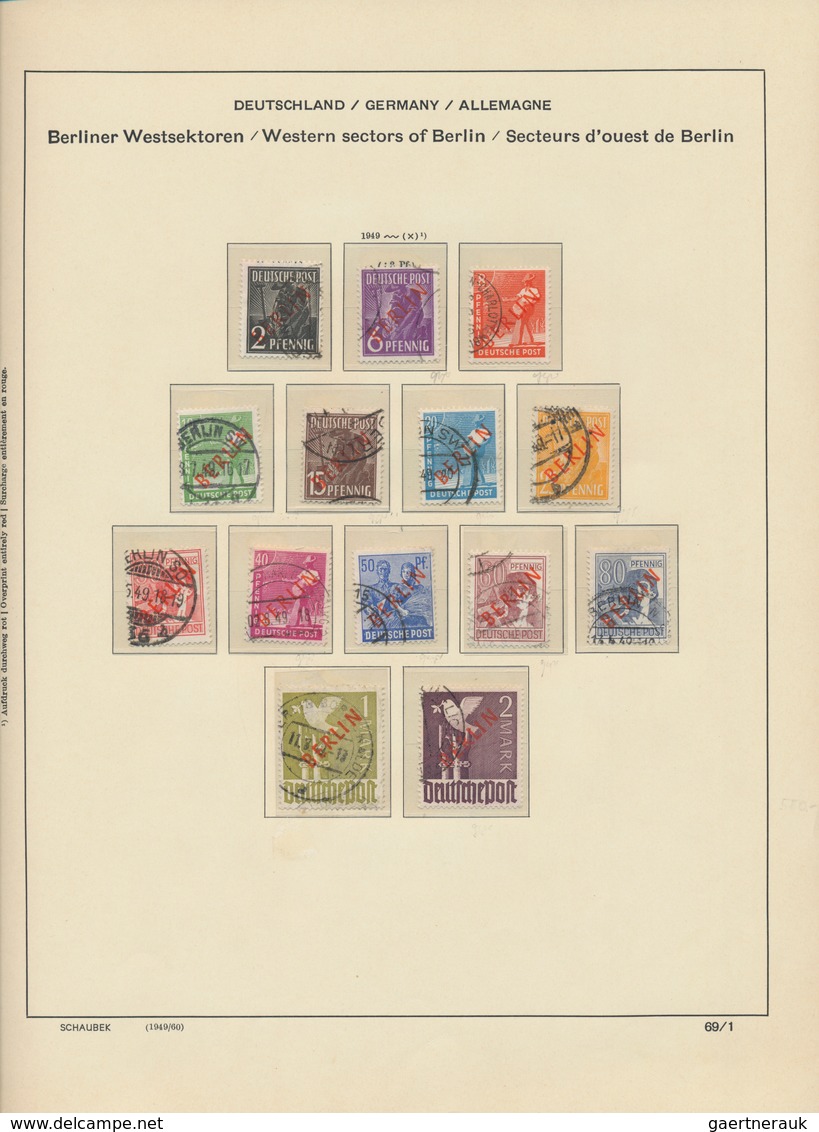 Berlin: 1948/1981, In Den Hauptnummern Komplette Gestempelte Sammlung Im Schaubek-Vordruckalbum, Dab - Unused Stamps