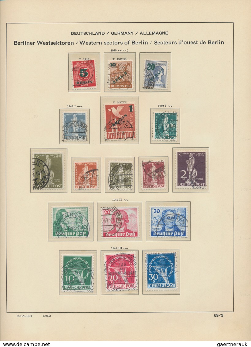 Berlin: 1948/1981, In Den Hauptnummern Komplette Gestempelte Sammlung Im Schaubek-Vordruckalbum, Dab - Unused Stamps