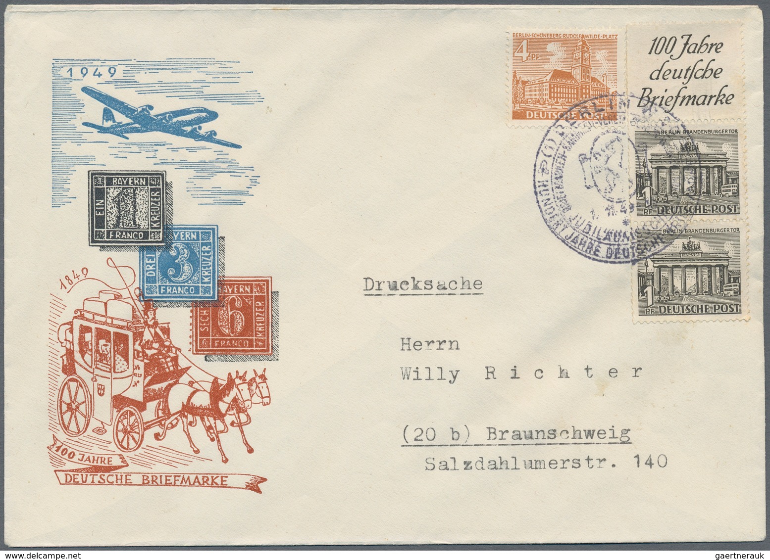 Berlin: Berlin (West-) 1948-1953 (ca.): Über 100 Briefe Und Karten Der Ersten Jahre. Dazu Als Dreing - Unused Stamps