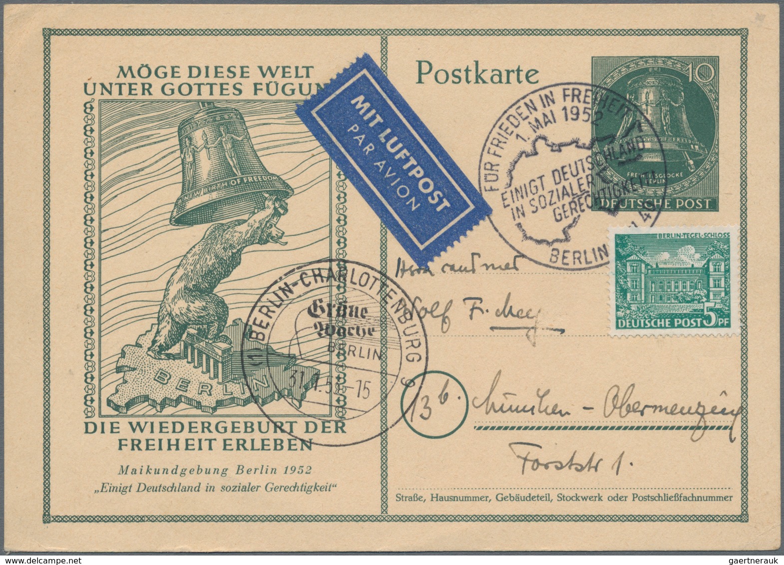 Berlin: 1949/1954, Partie Von Ca. 72 Briefen Und Karten, Meist Philatelistische Stücke, Dabei Etlich - Unused Stamps