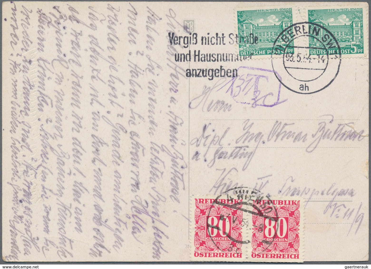 Berlin: 1953 - 1964, Posten Von über 90 Belegen, Dabei Einschreiben, Luftpost, FDC Und Souvenierkart - Neufs