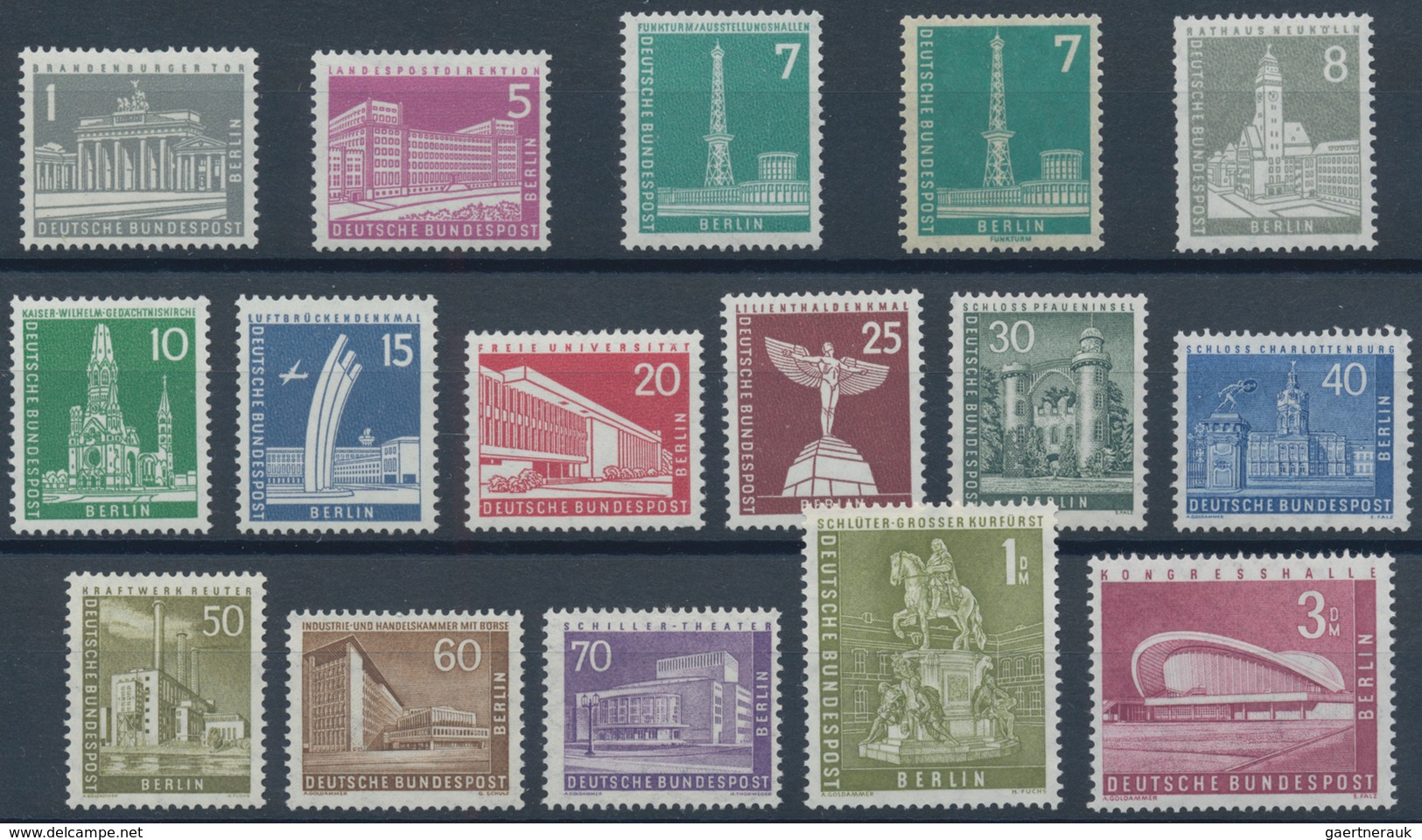 Berlin: 1956/1990 Je 20 X Postfrisch Komplett, Also 720 Jahrgänge. Jahrgangsweise Auf Steckkarten So - Neufs