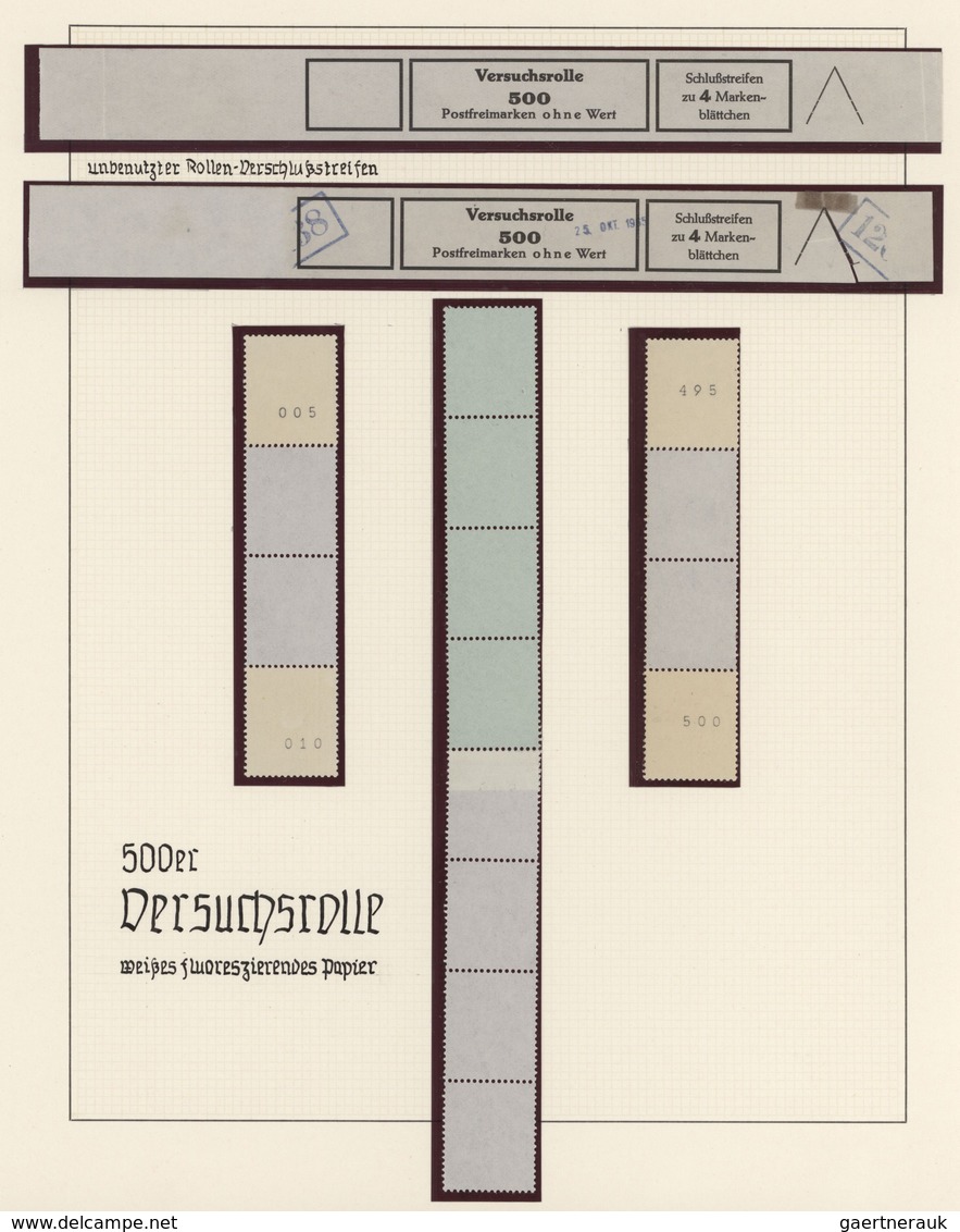 Berlin: 1962/1965, Saubere Spezial-Sammlungspartie Auf Albenblättern, Dabei Versuchsrollen Mit Bande - Neufs