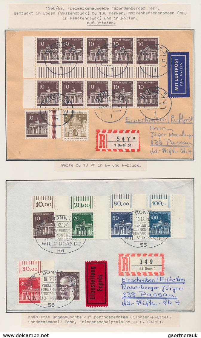 Berlin: 1969/1974, Saubere Sammlung Von Ca. 145 Briefen Und Karten Sauber Auf Beschrifteten Albenblä - Unused Stamps